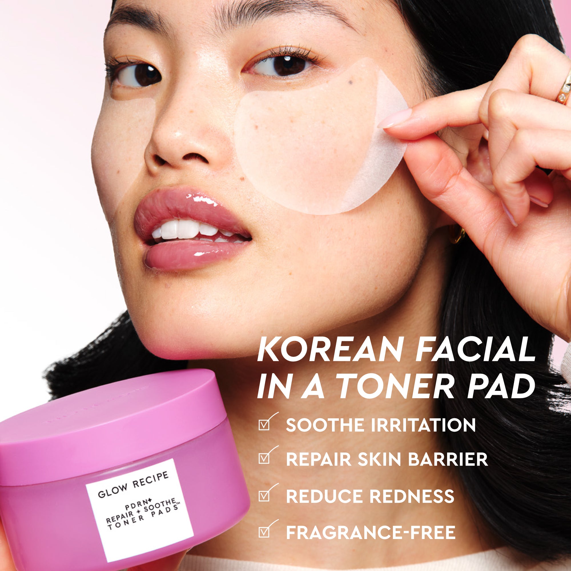 PDRN+ Repair + Soothe Korean Toner Pads - Image 2